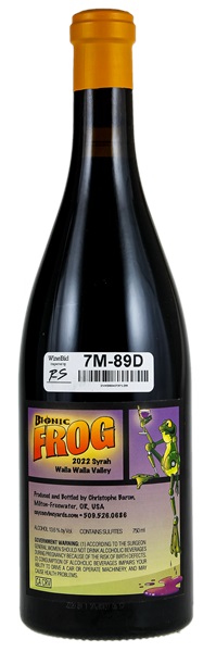 2022 Cayuse Bionic Frog Syrah, 750ml