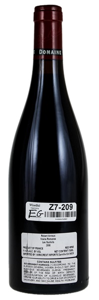 2006 Domaine Robert Arnoux Vosne-Romanee Les Suchots, 750ml