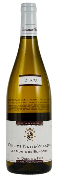 2020 R. Dubois et Fils Hautes-Cotes de Nuits Les Monts de Boncourt Blanc