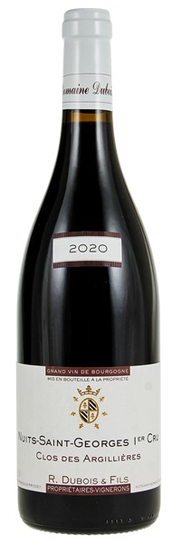 2020 R. Dubois et Fils Nuits-Saint-Georges Clos des Argillieres, 750ml