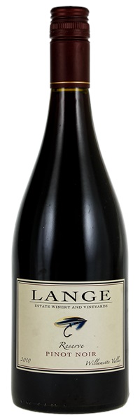 2010 Lange Winery Reserve Pinot Noir (Screwcap)