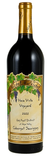 2022 Nickel and Nickel Vaca Vista Vineyard Cabernet Sauvignon, 750ml