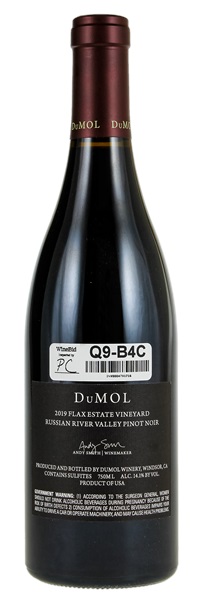 2019 DuMOL Flax Estate Vineyard Pinot Noir, 750ml