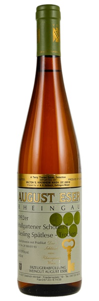 1992 August Eser Hallgarten Schönhell Riesling Spätlese #11