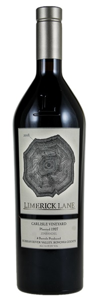 2018 Limerick Lane Carlisle Vineyard Zinfandel, 750ml