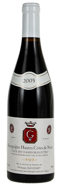 2005 Philippe Gavignet Bourgogne Hautes Côtes de Nuits Clos des Dames Huguette, 750ml