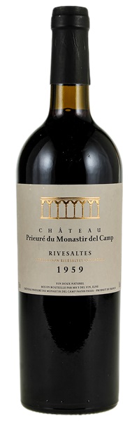 1959 Chateau Prieure Du Monastir Del Camp Rivesaltes, 750ml
