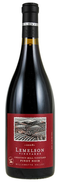 2008 Lemelson Vineyards Chestnut Hill Vineyard Pinot Noir, 750ml