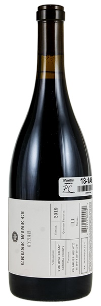 2019 Cruse Wine Company Heintz Vineyard Syrah, 750ml