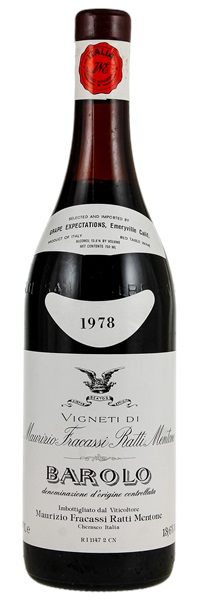 1978 Maurizio Fracassi Ratti Mentone Barolo, 750ml