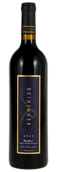 2005 Reininger Pepper Bridge Vineyard Malbec, 750ml