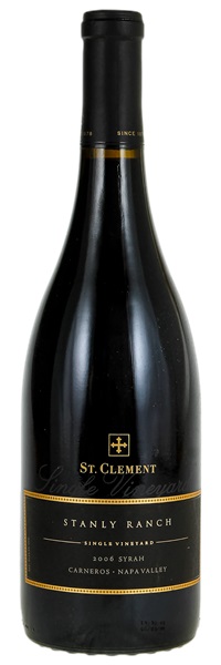 2006 St. Clement Stanly Ranch Syrah, 750ml