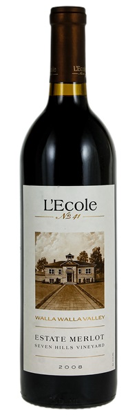 2008 L'Ecole No. 41 Walla Walla Valley Estate Grown Merlot, 750ml