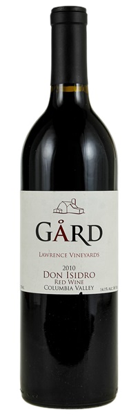 2010 Gård Vintners Lawrence Vineyards Don Isidro Red, 750ml