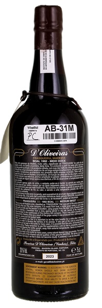 1992 D'Oliveiras Boal Madeira, 750ml