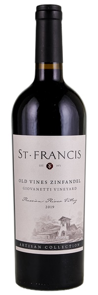 2019 St. Francis Giovanetti Vineyard Old Vines Zinfandel, 750ml