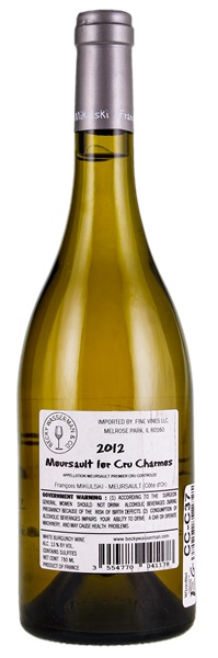2012 Francois Mikulski Meursault Les Charmes, 750ml