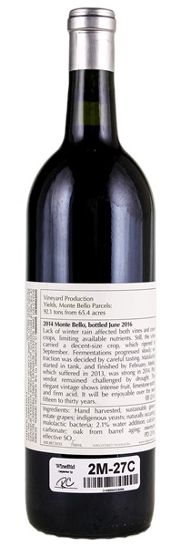 2014 Ridge Monte Bello
