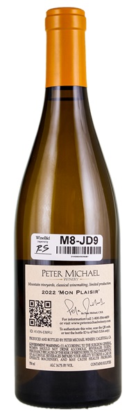 2022 Peter Michael Mon Plaisir Chardonnay, 750ml