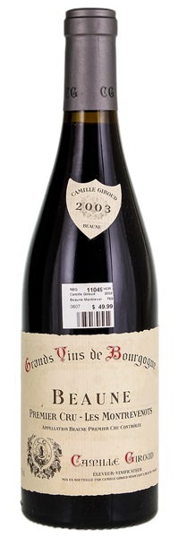 2003 Camille Giroud Beaune Les Montrevenots