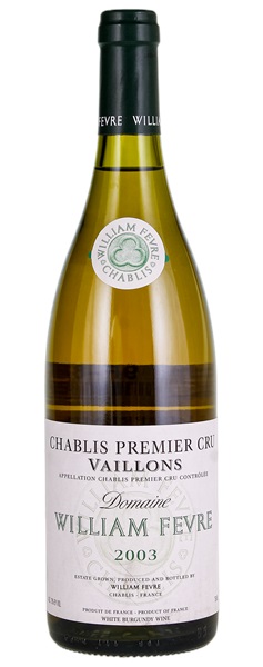 2003 William Fevre Chablis Vaillons, 750ml
