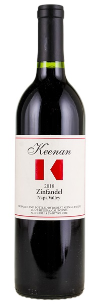 2018 Robert Keenan Winery Zinfandel, 750ml