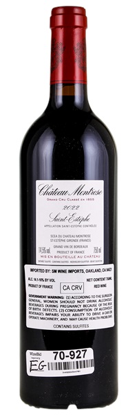 2022 Château Montrose, 750ml