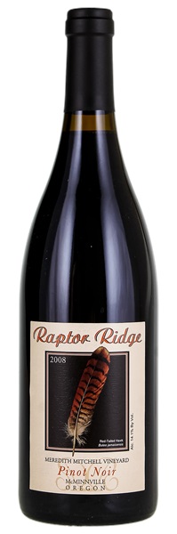 2008 Raptor Ridge Meredith Mitchell Vineyard Pinot Noir
