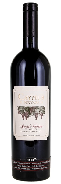 1986 Caymus Special Selection Cabernet Sauvignon