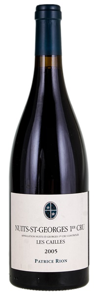 2005 Patrice Rion Nuits St-Georges Les Cailles, 750ml