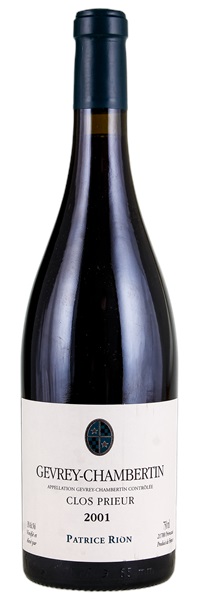 2001 Patrice Rion Gevrey-Chambertin Clos Prieur