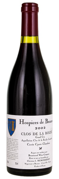 2002 Hospices de Beaune Clos De La Roche Cuvee Cyrot Chaudron elv. Christian L. Remoissenet, 750ml