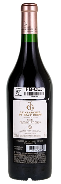 2021 Le Clarence De Haut-Brion, 750ml