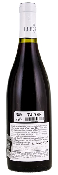 1998 Maison Leroy Bourgogne Rouge, 750ml