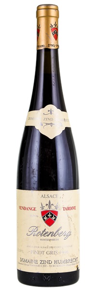 1996 Zind-Humbrecht Pinot Gris Rotenberg Wintzenheim Vendange Tardive, 750ml