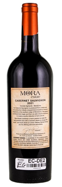 2021 Mora Estate Cabernet Sauvignon, 750ml