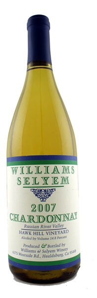 2007 Williams Selyem Hawk Hill Chardonnay, 750ml
