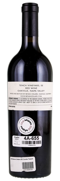 2018 Bevan Cellars Tench Vineyard Double E Red Wine, 750ml