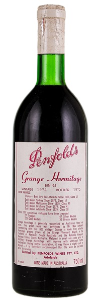1974 Penfolds Grange, 750ml