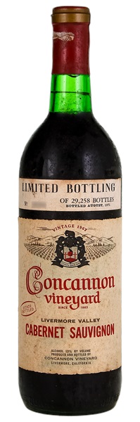 1967 Concannon Limited Bottling Cabernet Sauvignon, 750ml