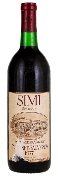 1977 Simi Cabernet Sauvignon