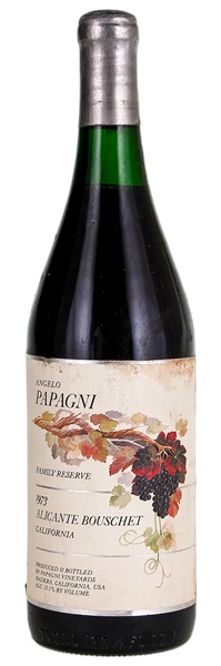 1973 Angelo Papagni Family Reserve Alicante Bouschet, 750ml