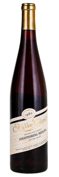 1990 Hidden Cellars Potter Valley Johannisberg Riesling, 750ml