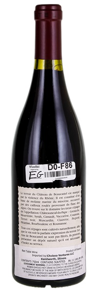1995 Chateau de Beaucastel Châteauneuf-du-Pape, 750ml