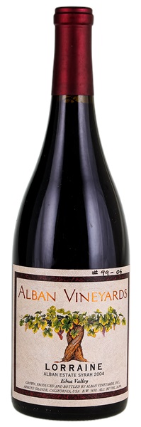 2004 Alban Vineyards Lorraine Vineyard Syrah
