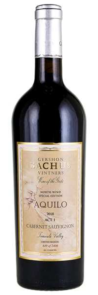 2018 Gershon Bachus Aquilo Cabernet Sauvignon