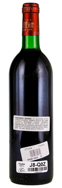 1989 Château Rauzan-Segla, 750ml