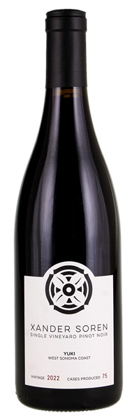 2022 Xander Soren Yuki Pinot Noir, 750ml
