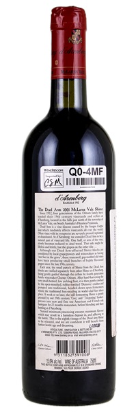 2001 d'Arenberg The Dead Arm Shiraz