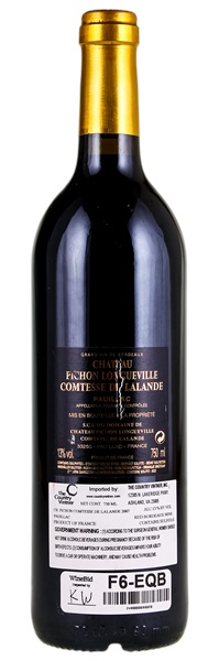 2007 Château Pichon-Longueville-Comtesse-de-Lalande, 750ml